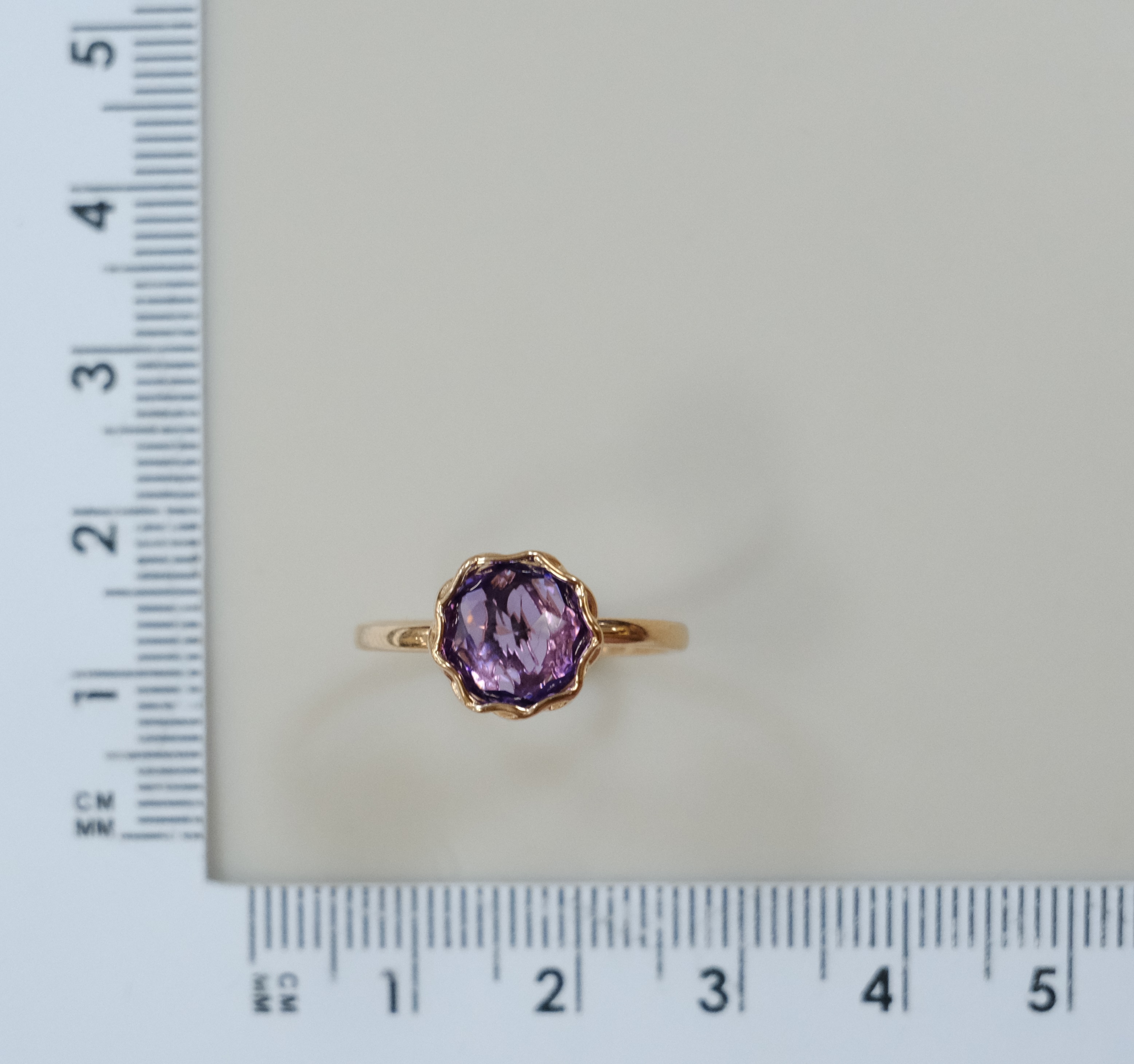 Серебряное кольцо с аметистом